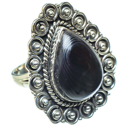 Psilomelane Rings handcrafted by Ana Silver Co - RING58012 - Photo 2