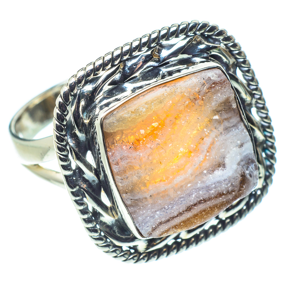 Desert Druzy Rings handcrafted by Ana Silver Co - RING58020
