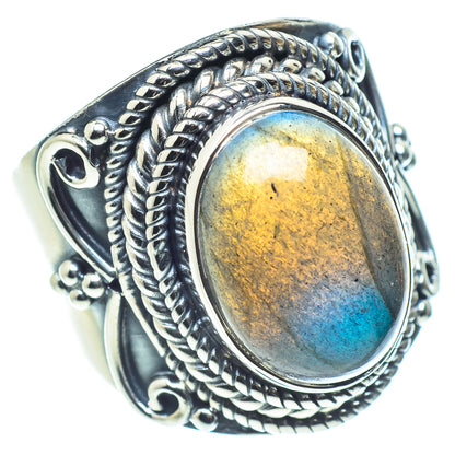 Labradorite Rings handcrafted by Ana Silver Co - RING58021