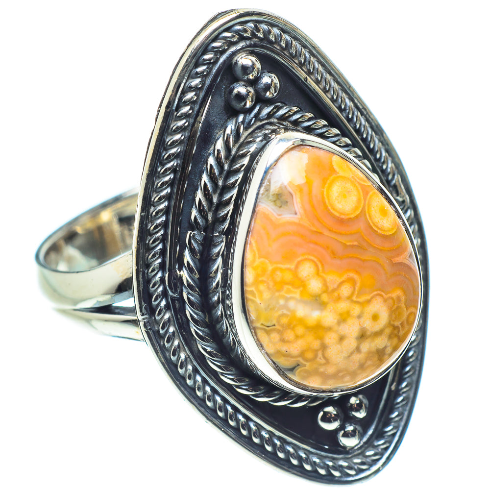 Ocean Jasper Rings handcrafted by Ana Silver Co - RING58022