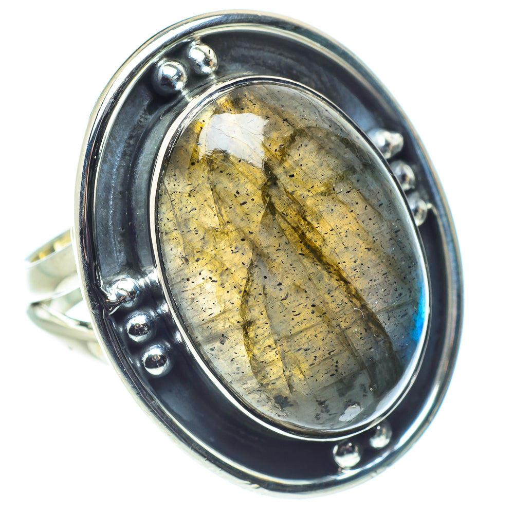 Labradorite Rings handcrafted by Ana Silver Co - RING58026