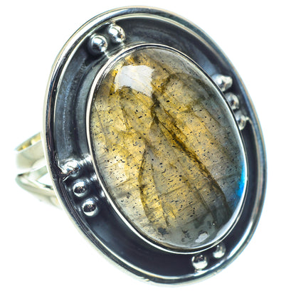 Labradorite Rings handcrafted by Ana Silver Co - RING58026