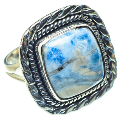 Blue Scheelite Rings handcrafted by Ana Silver Co - RING58032