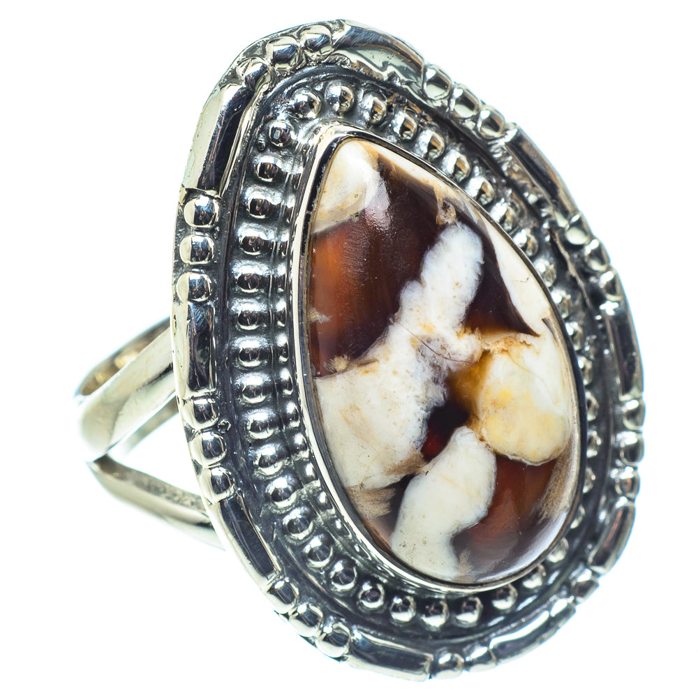 Peanut Wood Jasper Rings handcrafted by Ana Silver Co - RING58035