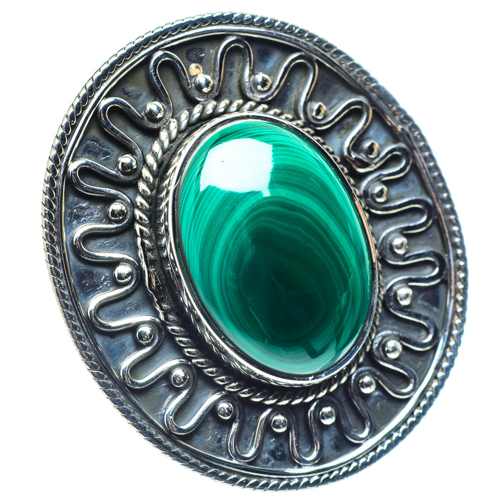 Malachite Rings handcrafted by Ana Silver Co - RING58041