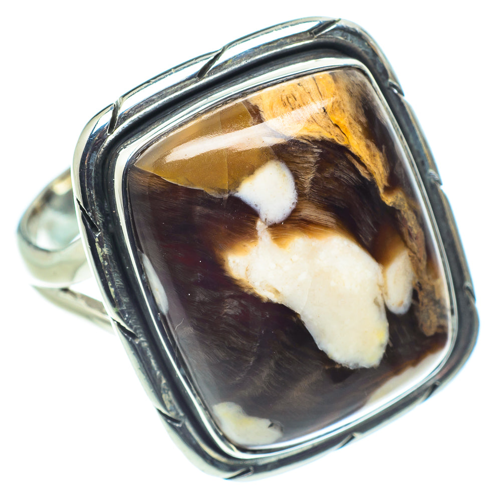 Peanut Wood Jasper Rings handcrafted by Ana Silver Co - RING58051