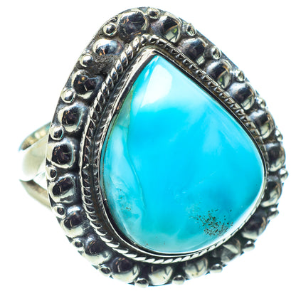 Larimar Rings handcrafted by Ana Silver Co - RING58061