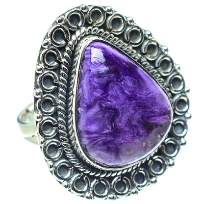 Charoite Rings handcrafted by Ana Silver Co - RING58066