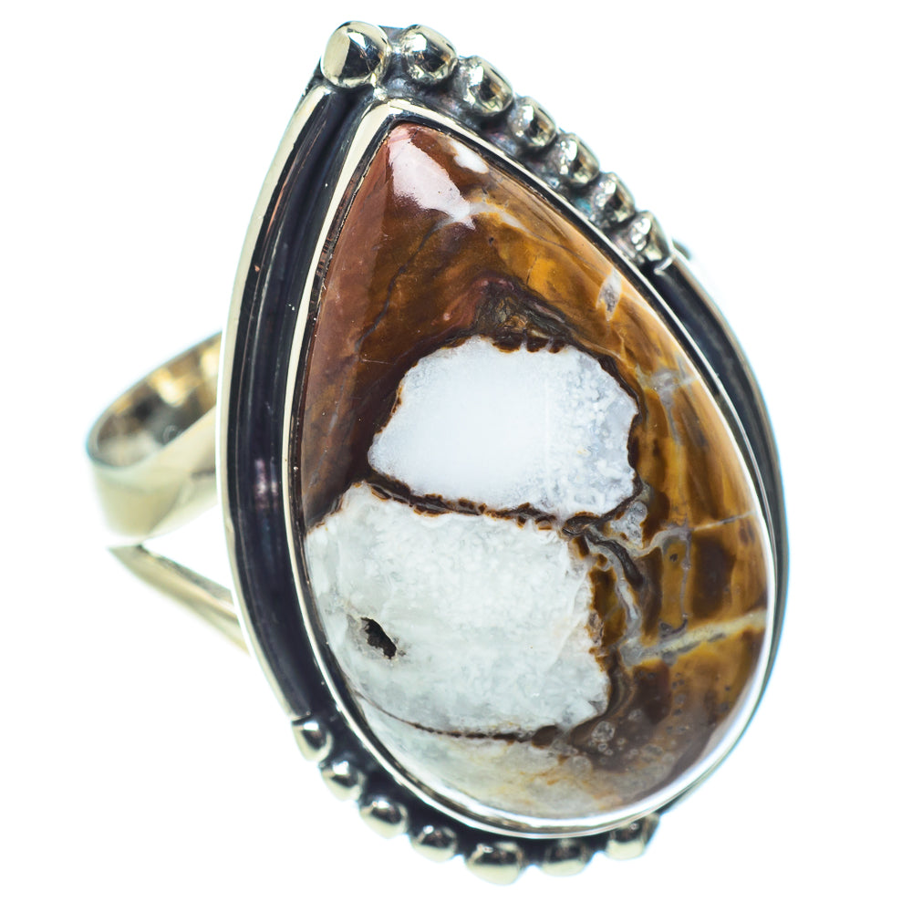 Peanut Wood Jasper Rings handcrafted by Ana Silver Co - RING58073