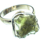 Czech Moldavite Rings handcrafted by Ana Silver Co - RING58076