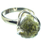 Czech Moldavite Rings handcrafted by Ana Silver Co - RING58093