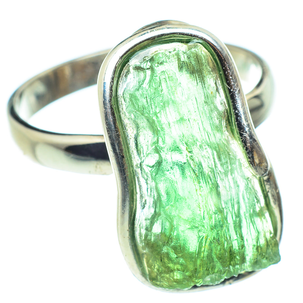 Czech Moldavite Rings handcrafted by Ana Silver Co - RING58205
