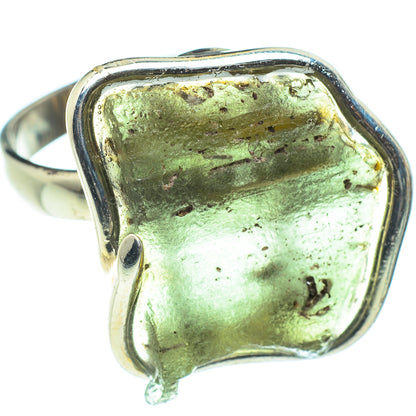 Czech Moldavite Rings handcrafted by Ana Silver Co - RING58228