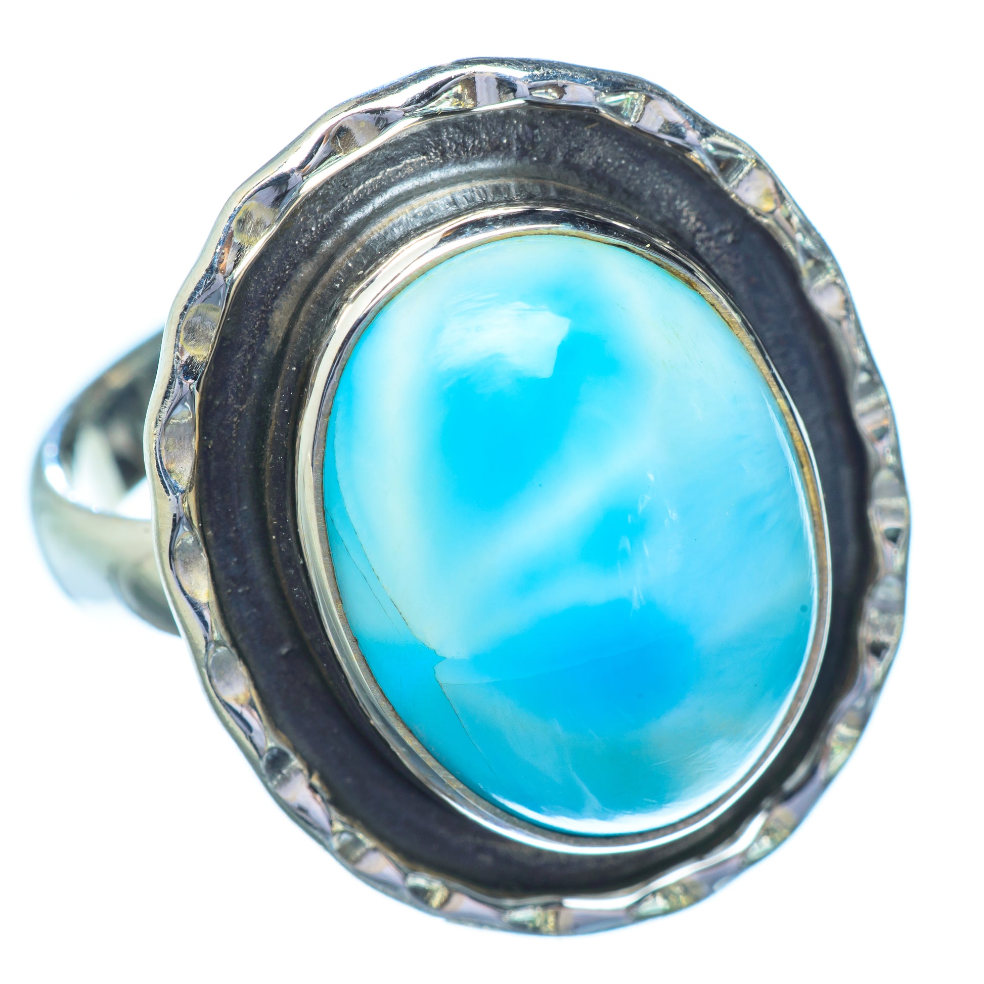 Larimar Rings handcrafted by Ana Silver Co - RING5822