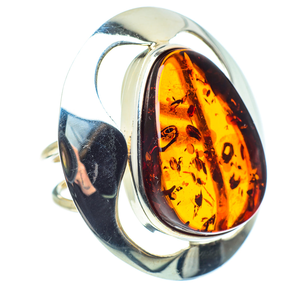 Baltic Amber Rings handcrafted by Ana Silver Co - RING58247