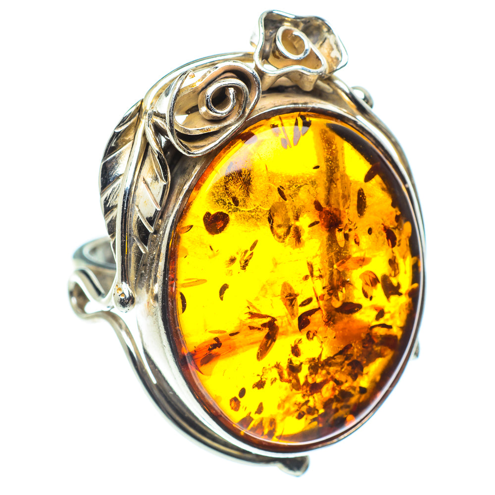 Baltic Amber Rings handcrafted by Ana Silver Co - RING58251