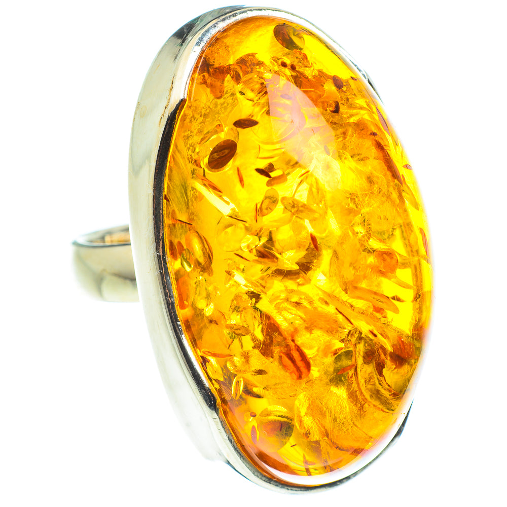 Baltic Amber Rings handcrafted by Ana Silver Co - RING58257