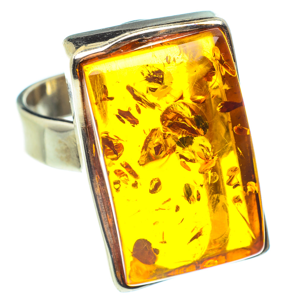 Baltic Amber Rings handcrafted by Ana Silver Co - RING58259