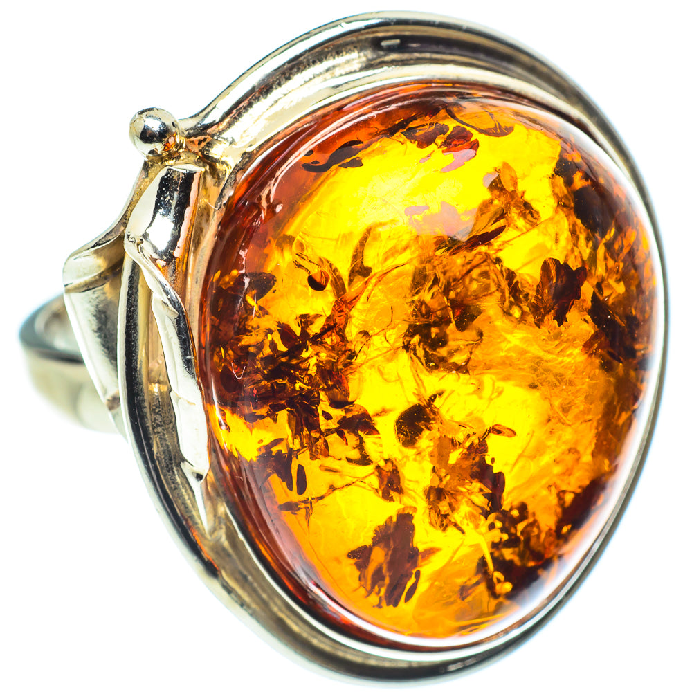 Baltic Amber Rings handcrafted by Ana Silver Co - RING58263