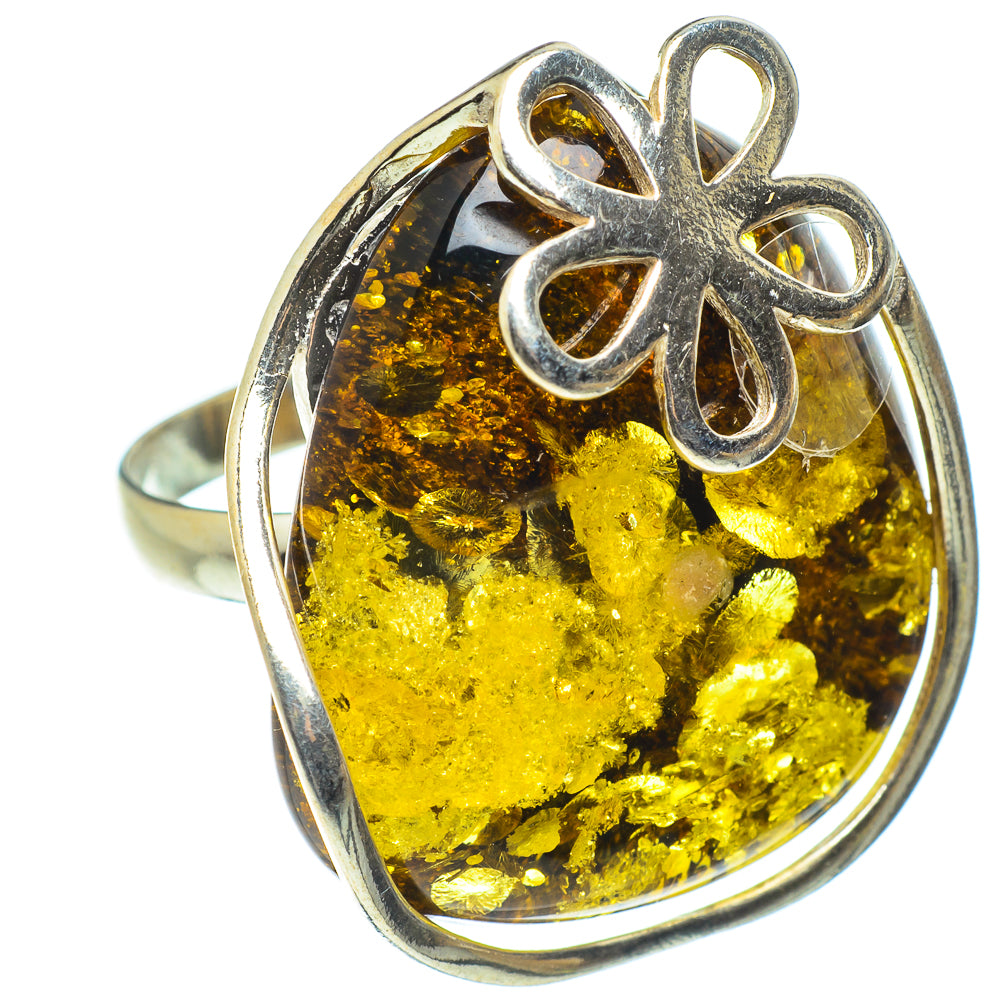 Baltic Amber Rings handcrafted by Ana Silver Co - RING58264