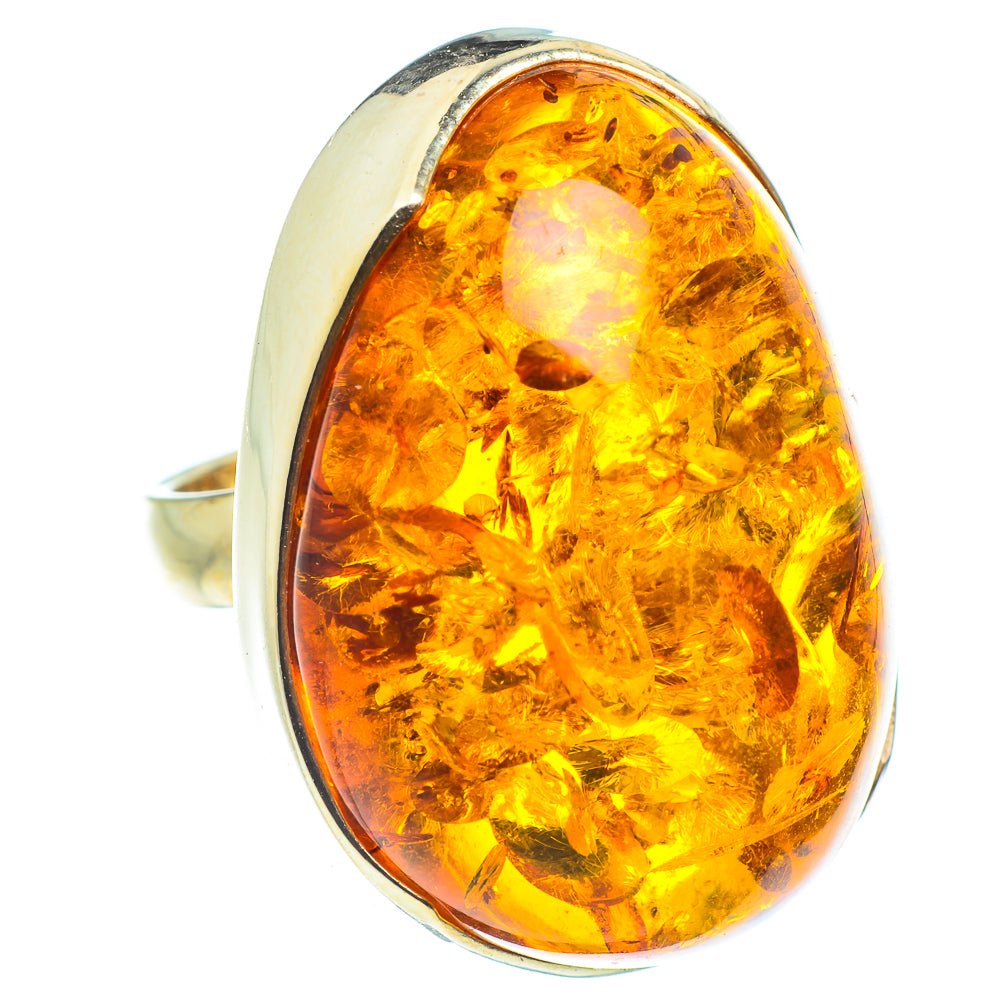 Baltic Amber Rings handcrafted by Ana Silver Co - RING58268