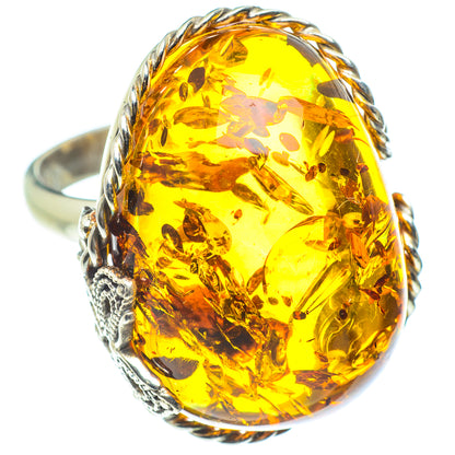 Baltic Amber Rings handcrafted by Ana Silver Co - RING58275