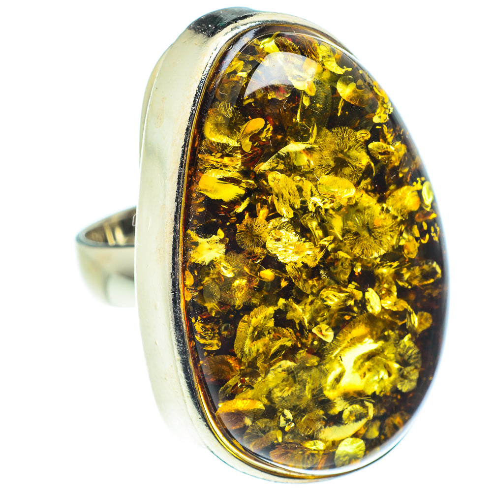 Baltic Amber Rings handcrafted by Ana Silver Co - RING58280