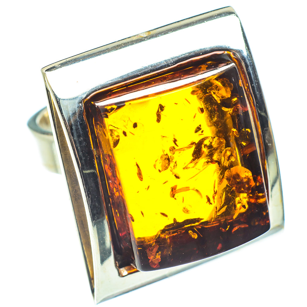 Baltic Amber Rings handcrafted by Ana Silver Co - RING58282 - Photo 2