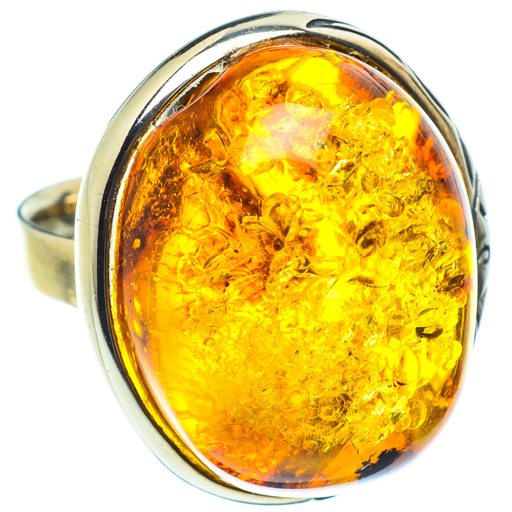 Baltic Amber Rings handcrafted by Ana Silver Co - RING58283