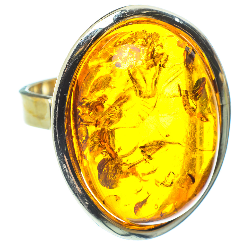 Baltic Amber Rings handcrafted by Ana Silver Co - RING58284