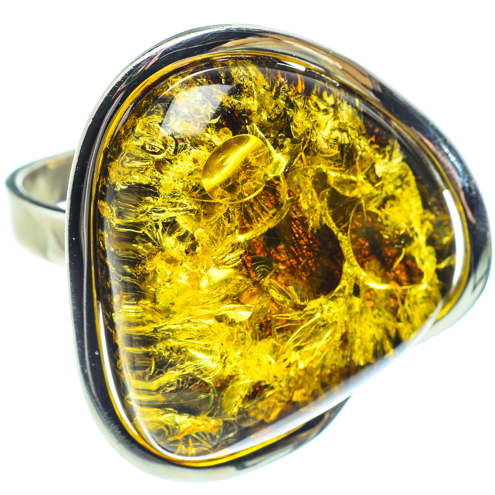 Baltic Amber Rings handcrafted by Ana Silver Co - RING58285