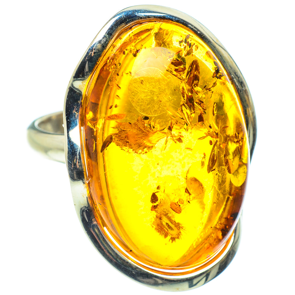 Baltic Amber Rings handcrafted by Ana Silver Co - RING58287