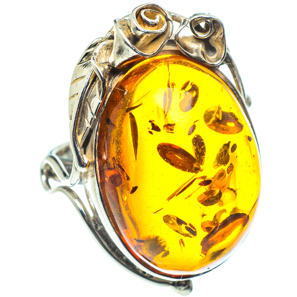 Baltic Amber Rings handcrafted by Ana Silver Co - RING58290