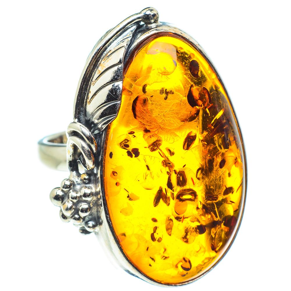 Baltic Amber Rings handcrafted by Ana Silver Co - RING58294
