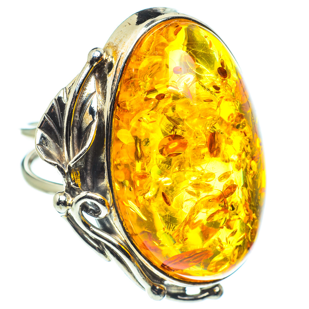Baltic Amber Rings handcrafted by Ana Silver Co - RING58295