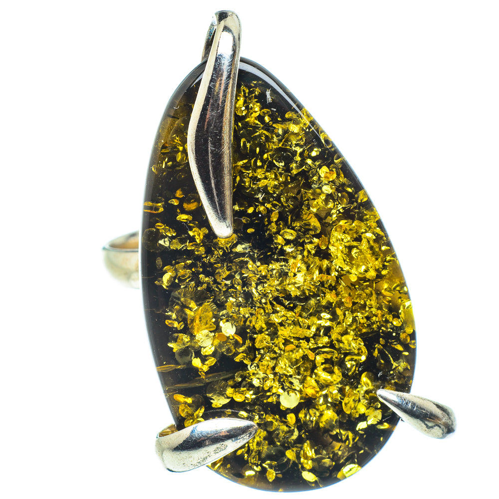 Baltic Amber Rings handcrafted by Ana Silver Co - RING58297