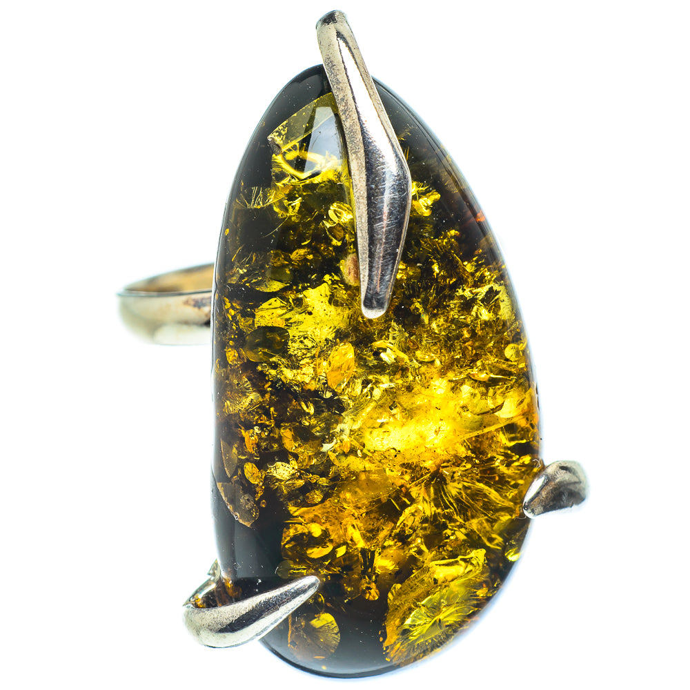 Baltic Amber Rings handcrafted by Ana Silver Co - RING58298
