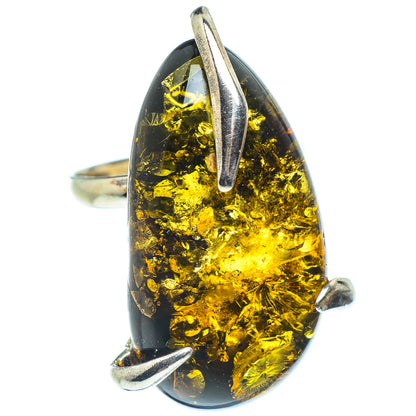 Baltic Amber Rings handcrafted by Ana Silver Co - RING58298