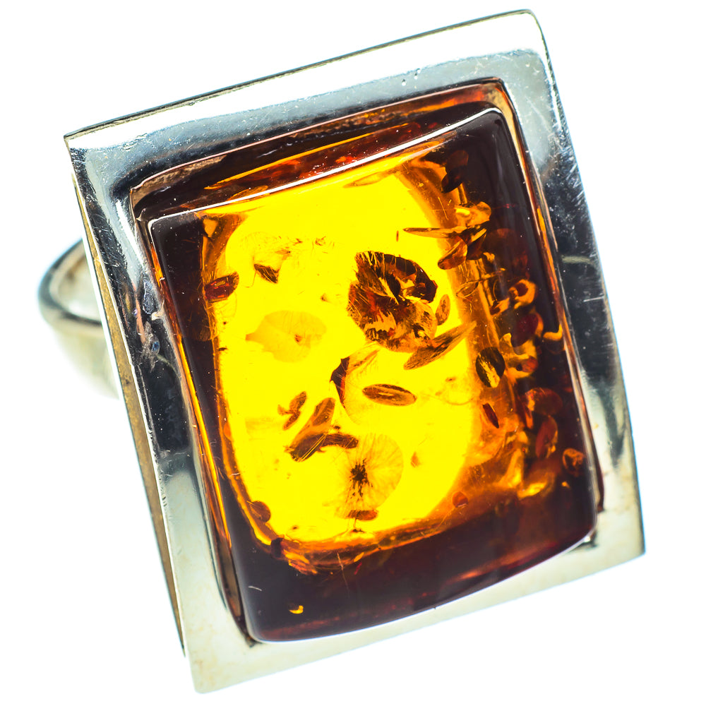 Baltic Amber Rings handcrafted by Ana Silver Co - RING58299