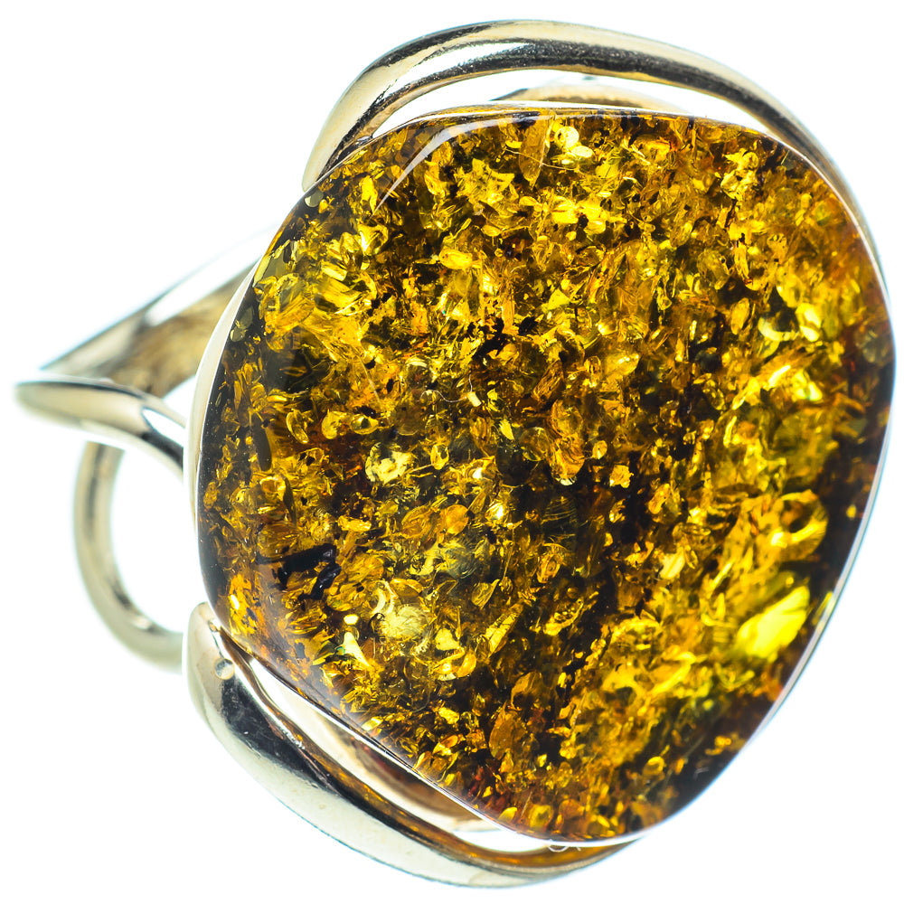 Baltic Amber Rings handcrafted by Ana Silver Co - RING58301