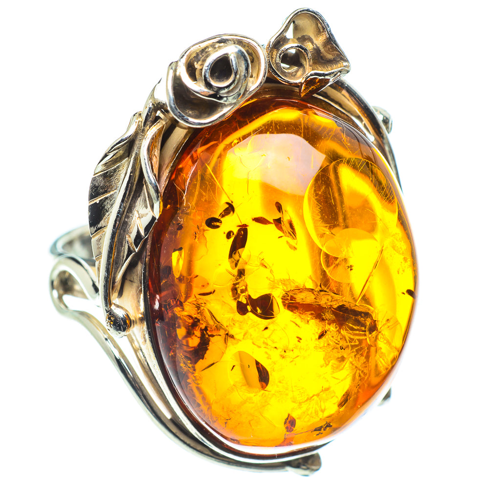 Baltic Amber Rings handcrafted by Ana Silver Co - RING58302