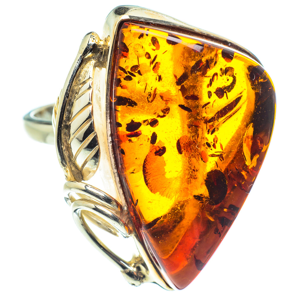 Baltic Amber Rings handcrafted by Ana Silver Co - RING58305