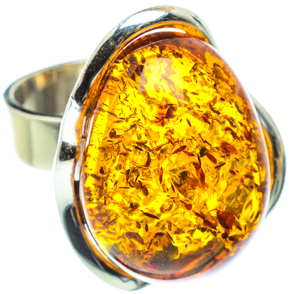 Baltic Amber Rings handcrafted by Ana Silver Co - RING58308
