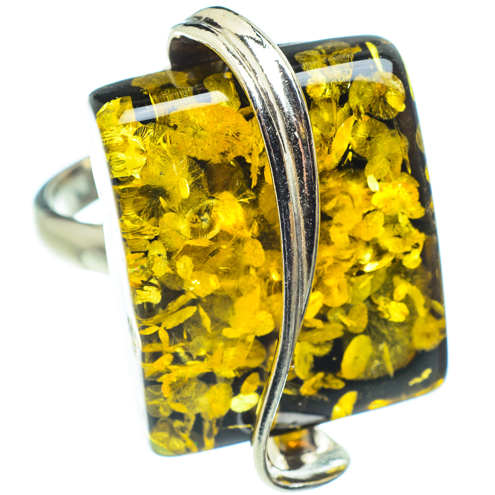 Baltic Amber Rings handcrafted by Ana Silver Co - RING58310