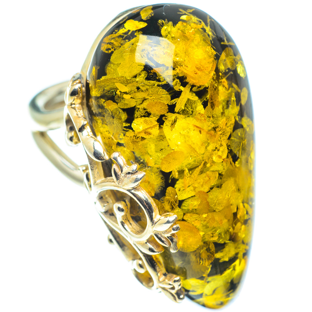 Baltic Amber Rings handcrafted by Ana Silver Co - RING58312