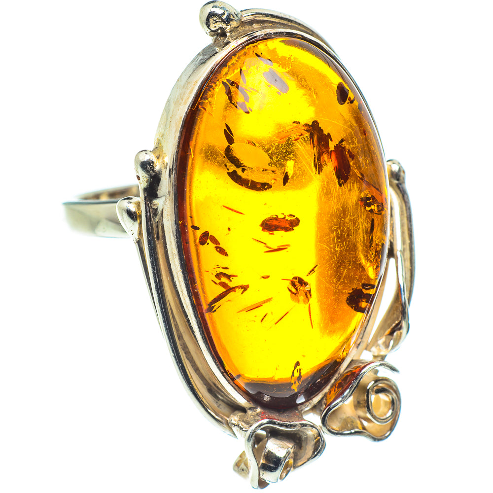 Baltic Amber Rings handcrafted by Ana Silver Co - RING58314