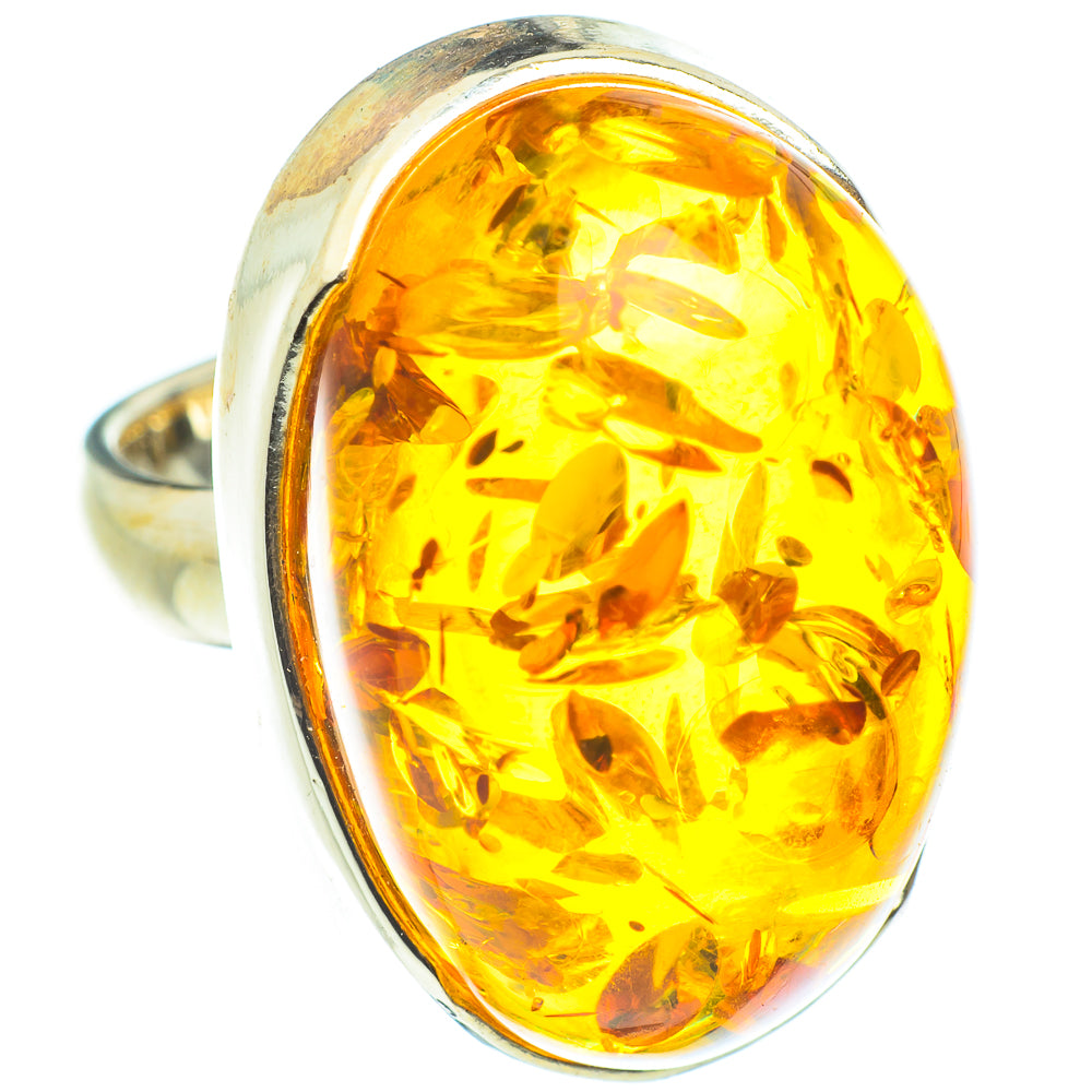 Baltic Amber Rings handcrafted by Ana Silver Co - RING58317