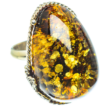 Baltic Amber Rings handcrafted by Ana Silver Co - RING58321