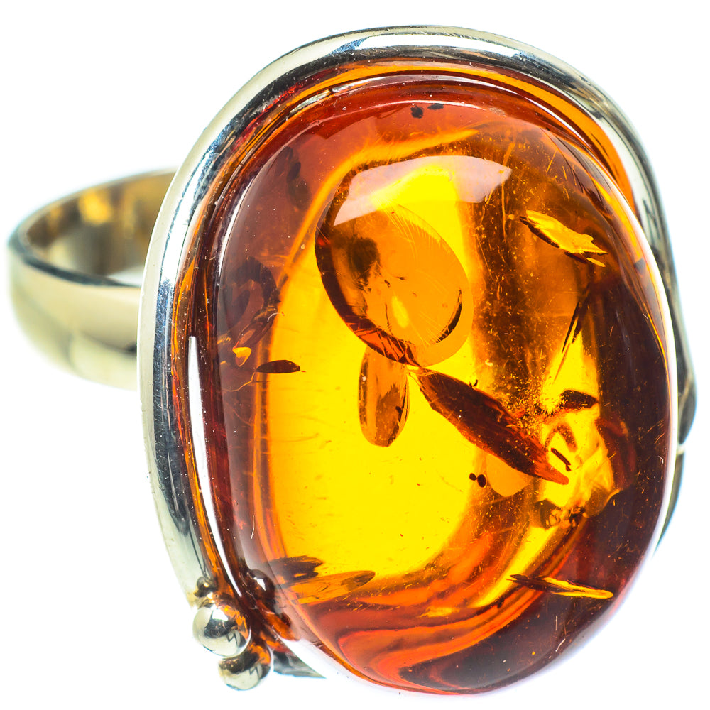 Baltic Amber Rings handcrafted by Ana Silver Co - RING58324
