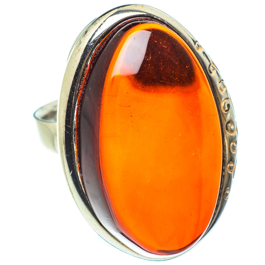 Baltic Amber Rings handcrafted by Ana Silver Co - RING58325